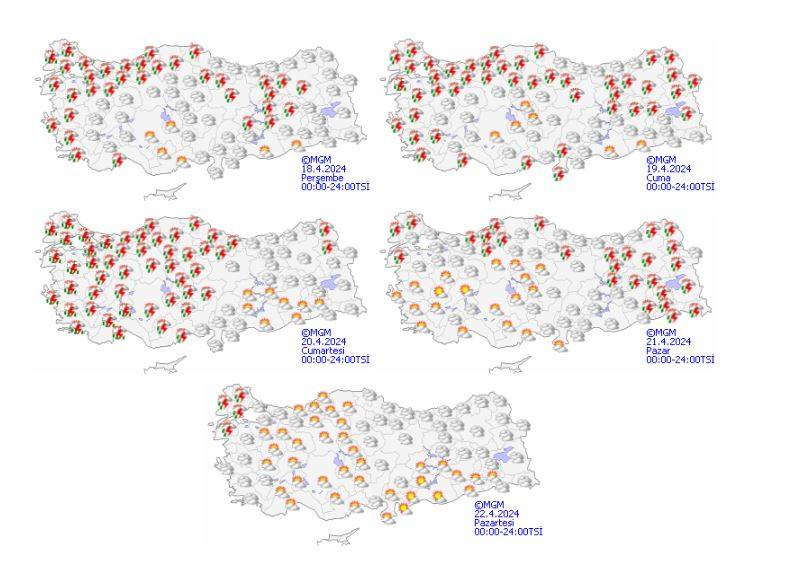 Meteoroloji il il uyardı: Kuvvetli sağanak ve rüzgar etkili olacak - Resim: 11